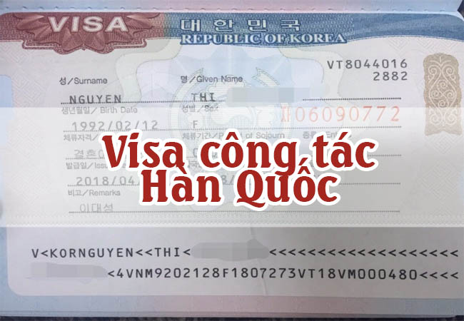 Nộp hồ sơ và đóng lệ phí xin Visa công tác Hàn Quốc