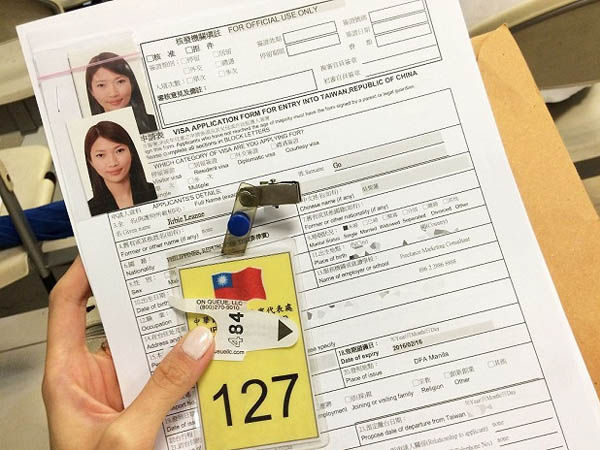 Quá trình xin visa công tác Đài Loan