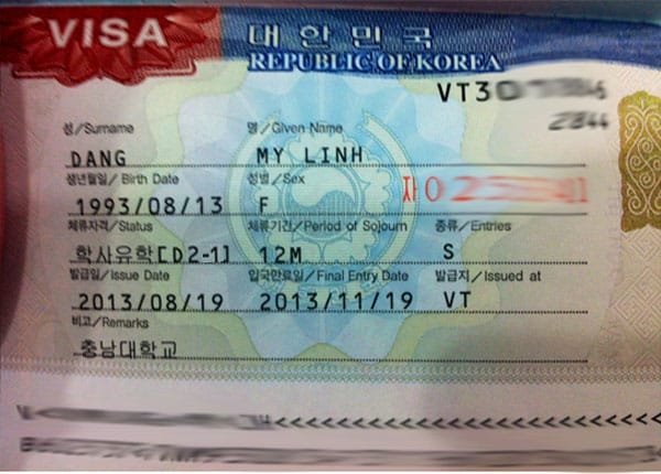 Du học Hàn Quốc visa D2 có mấy loại