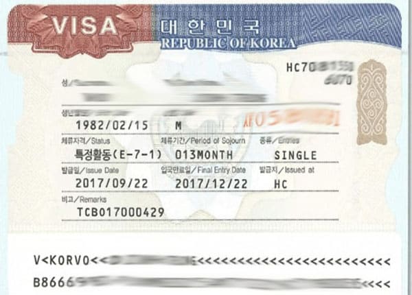 Thủ tục, hồ sơ, chi phí visa e7 xuất khẩu lao động Hàn Quốc