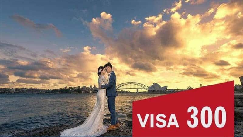 Visa 300 cho phép các bạn vào Úc và kết hôn với vợ/chồng chưa cưới trong thời hạn thị thực có hiệu lực 9 tháng