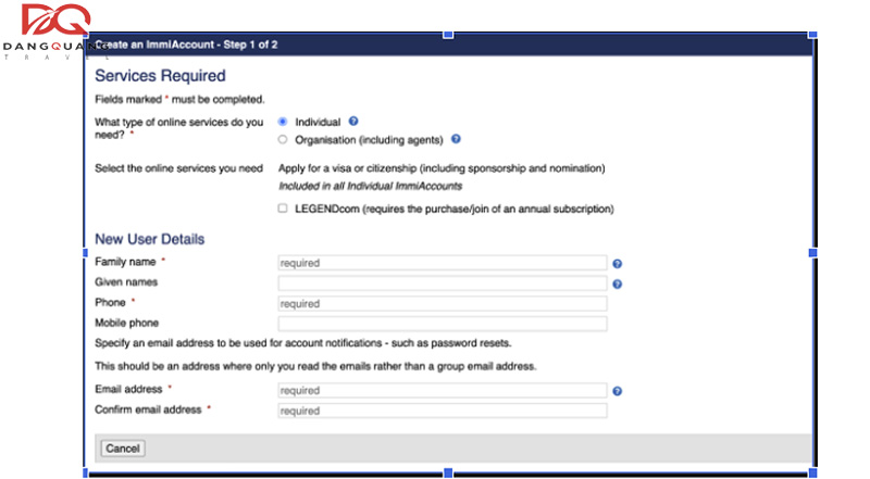 xin visa Úc online