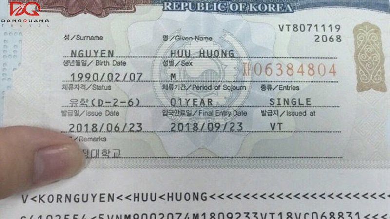 Tổng hợp các loại visa Hàn Quốc cho du học sinh mới nhất 7 Tổng hợp các loại visa Hàn Quốc cho du học sinh mới nhất