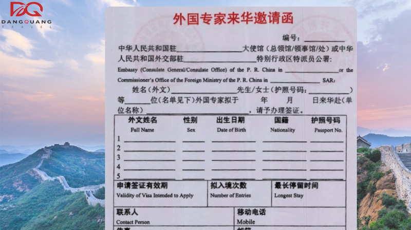 Hồ sơ, thủ tục xin visa thăm thân Trung Quốc mới nhất 2026 6 Hồ sơ, thủ tục xin visa thăm thân Trung Quốc mới nhất 2026