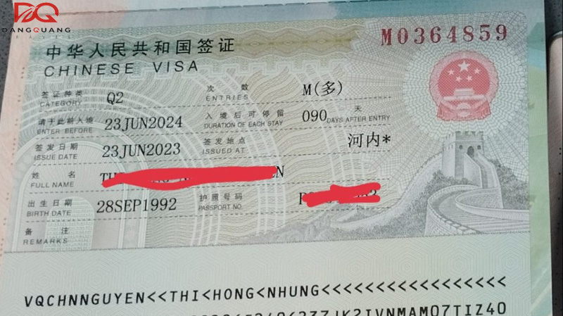 Hồ sơ, thủ tục xin visa thăm thân Trung Quốc mới nhất 2026 7 Hồ sơ, thủ tục xin visa thăm thân Trung Quốc mới nhất 2026